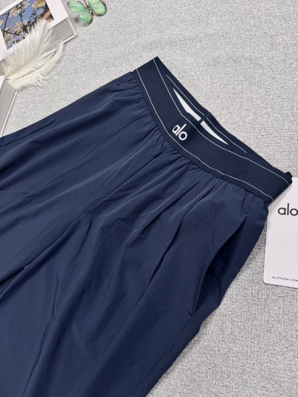 Regular ALO Yoga Suit Up Trouser Navy NWT😘💙30" | Wide Leg Pants - Picture 6 of 9